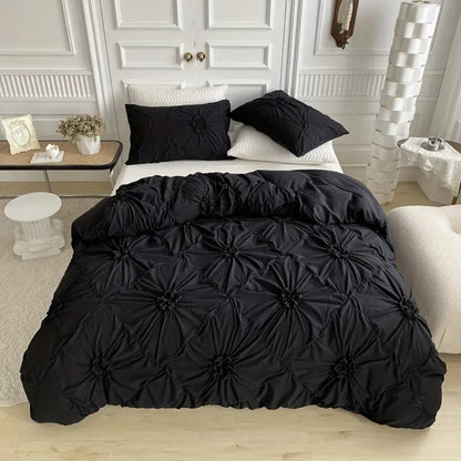Beautiful Floral Bedding Quilt Set with Pillows