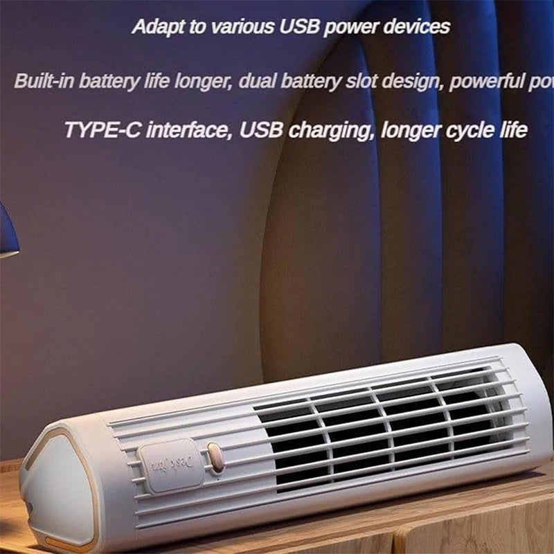 Compact USB Powered Cooling Tower Fan