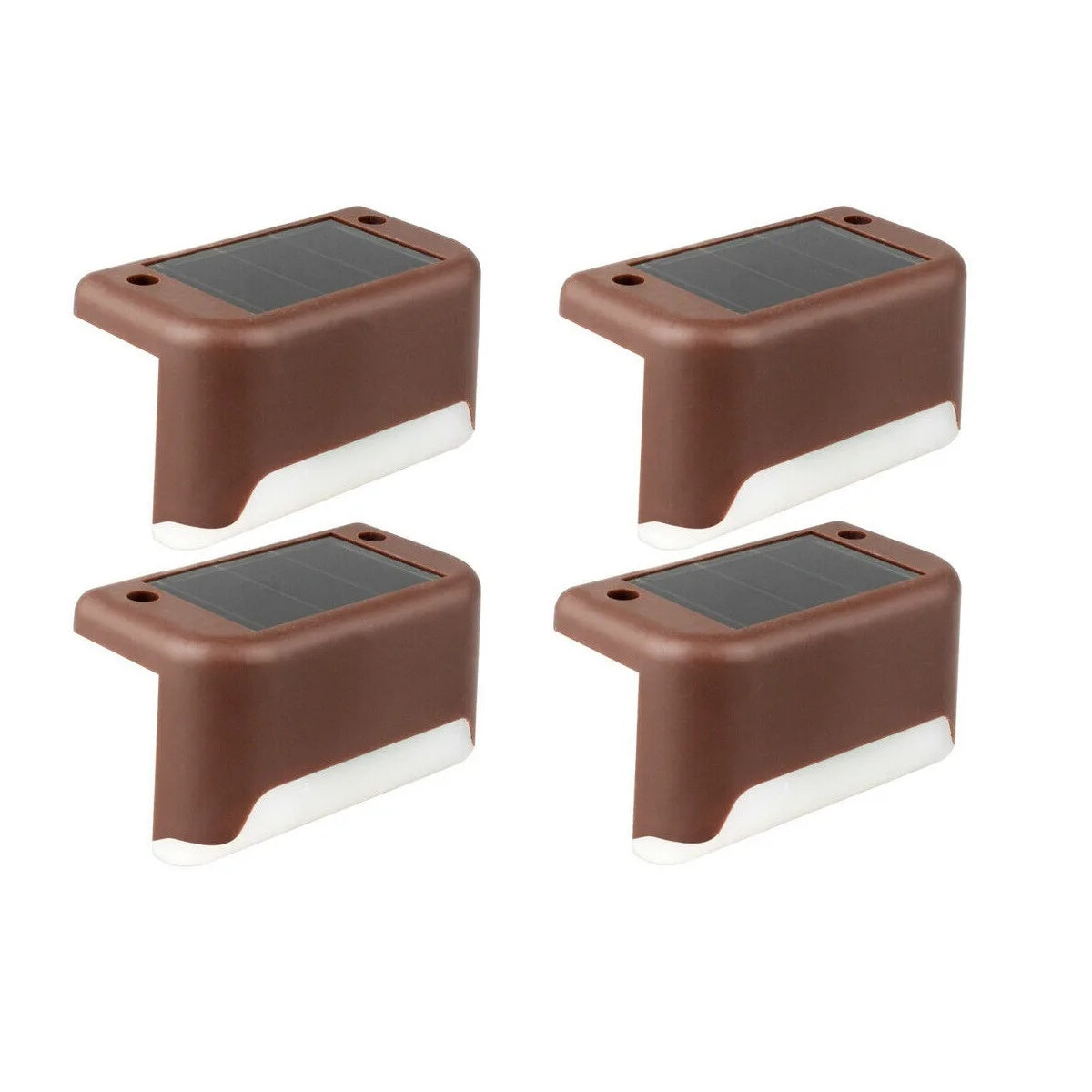 4 Pack Premium Solar Deck Lights – Outdoor, Wireless Installation, Waterproof (IP44), Durable ABS Material