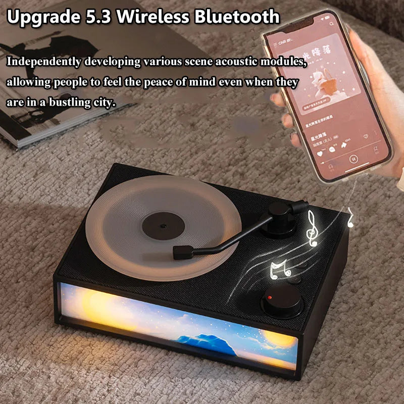 Relaxing Wireless Speaker with Colorful Nightlight