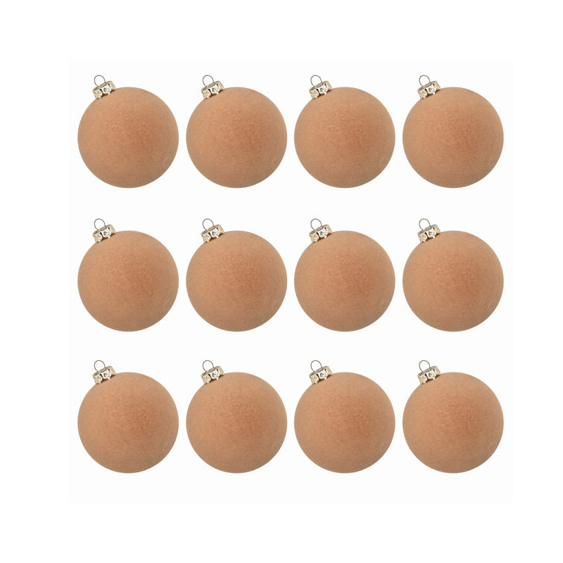 Luxurious Velvet Christmas Tree Decorations 12 Pack