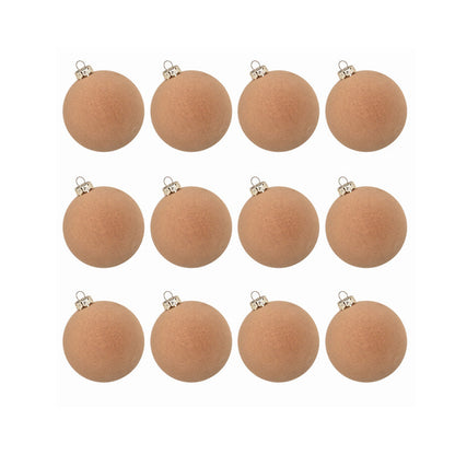 Luxurious Velvet Christmas Tree Decorations 12 Pack
