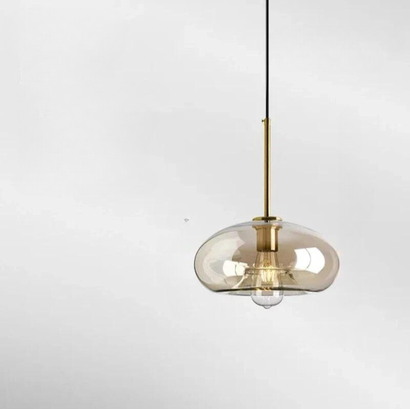 Simple Scandinavian Glass Drop Lamp