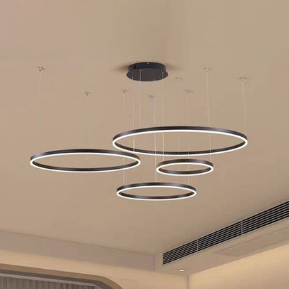 Stylish Metal Pendant Light Circle Design