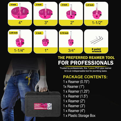 Essential Pipe Reamer Set for PVC and ABS Pipes