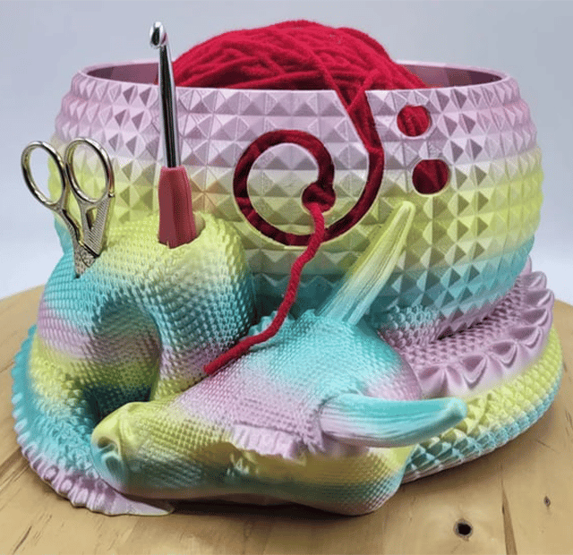Big Mythical Dragon Nesting Yarn Bowl