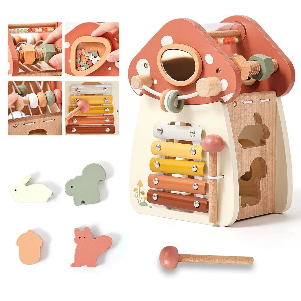 Colorful Wooden Music Toy for Kids with Xylophone - Halri