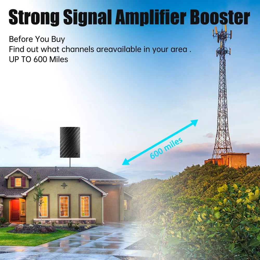 Ultra HD Indoor TV Antenna for Clear 4K Reception