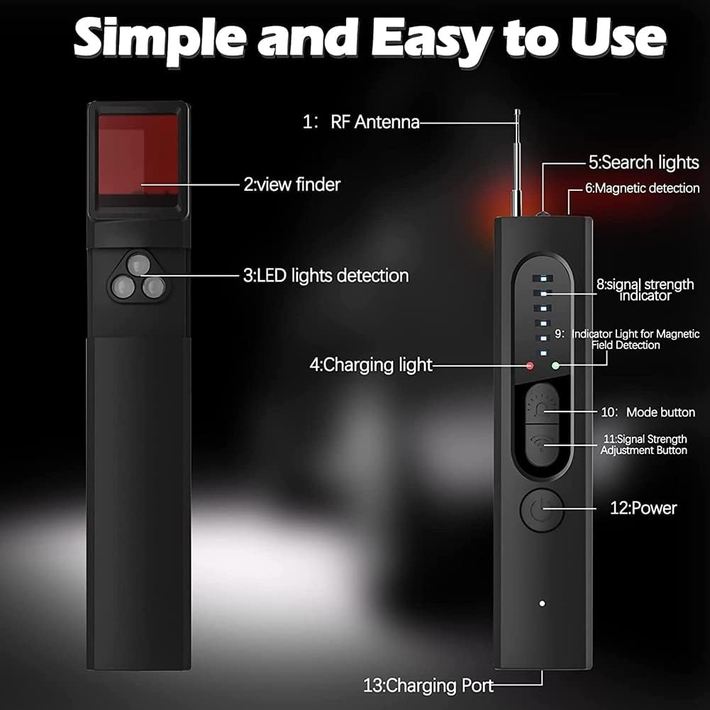 Advanced Spy Camera Finder with RF Detector