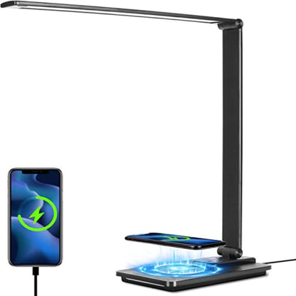 Smart LED Desk Light with USB & Wireless Charging - Halri