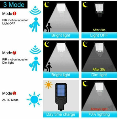 3 Pack Waterproof Solar Powered Lights