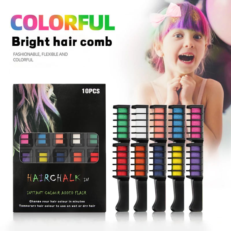 Colorful Hair Dye Application Combs 10 Pack - Halri