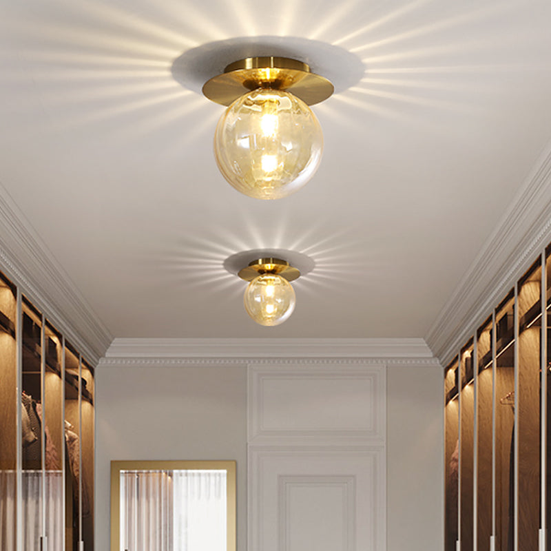 Luxury Gold Pendant Lamp - Smoked Glass Shade - Halri