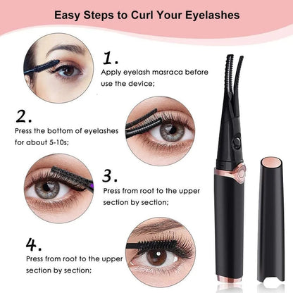 Portable Warm Eyelash Curler Charger