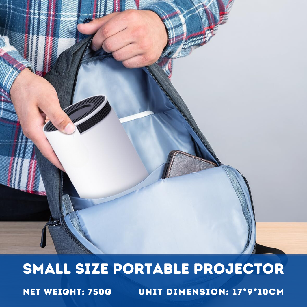 Compact 4K HD Portable Home Theater Projector