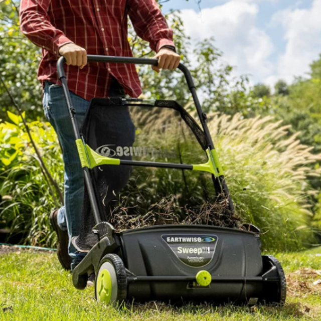 Big Yard Lawn Leaf Sweeper Collector - Halri