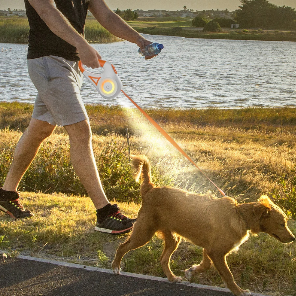 Adjustable Pet Leash with LED Flashlight