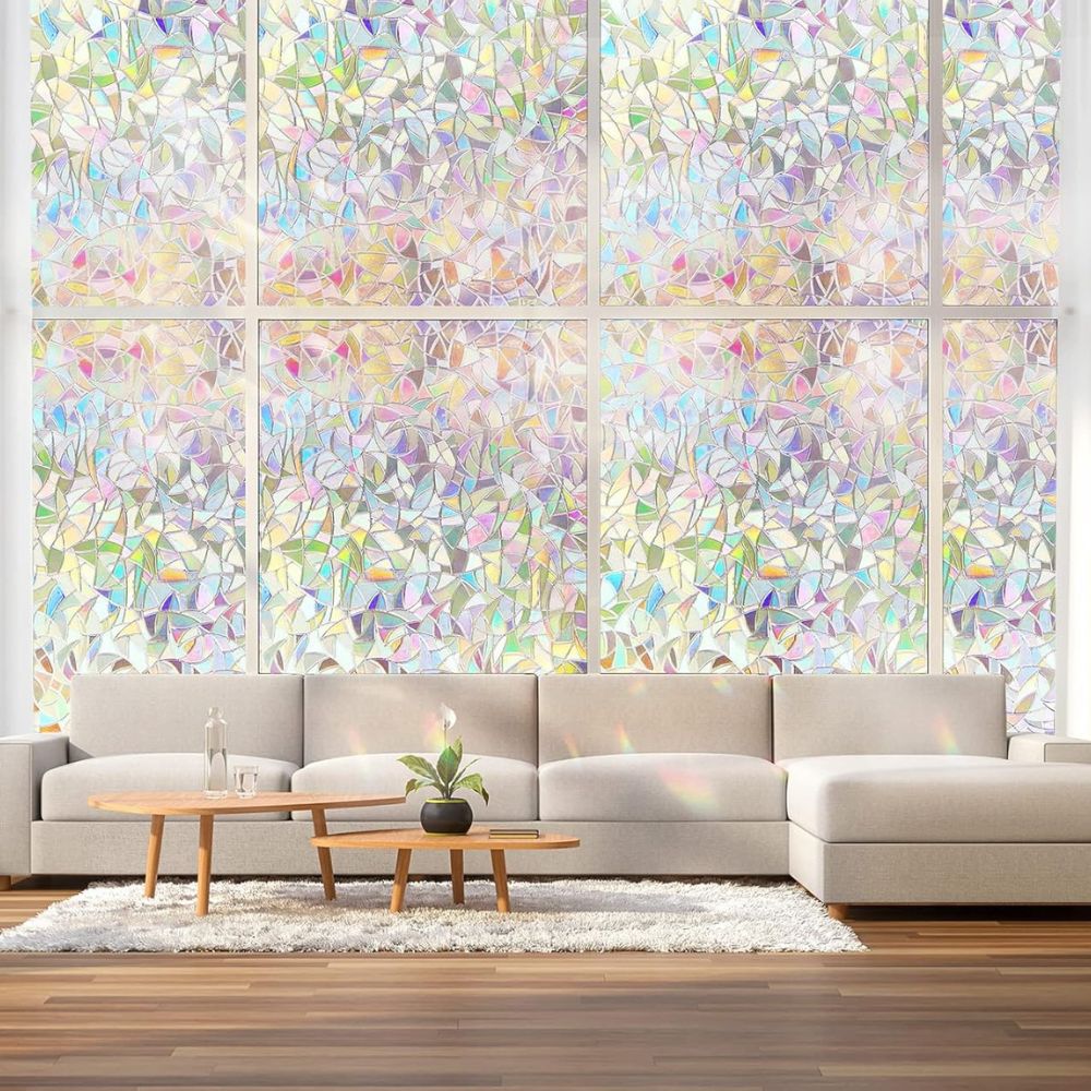 Colorful Glass Window Privacy Sticker Film