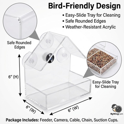 Outdoor Bird Feeder Camera 1080P WiFi