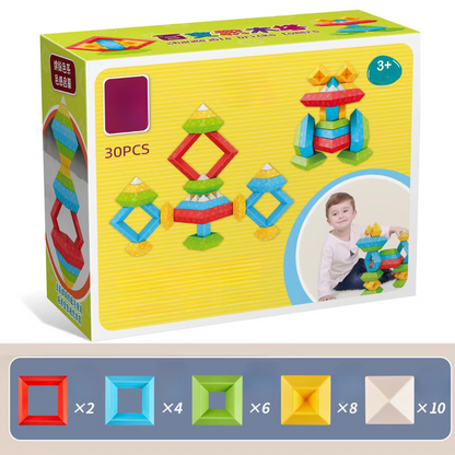 Kid-Friendly Wooden Stacking Blocks