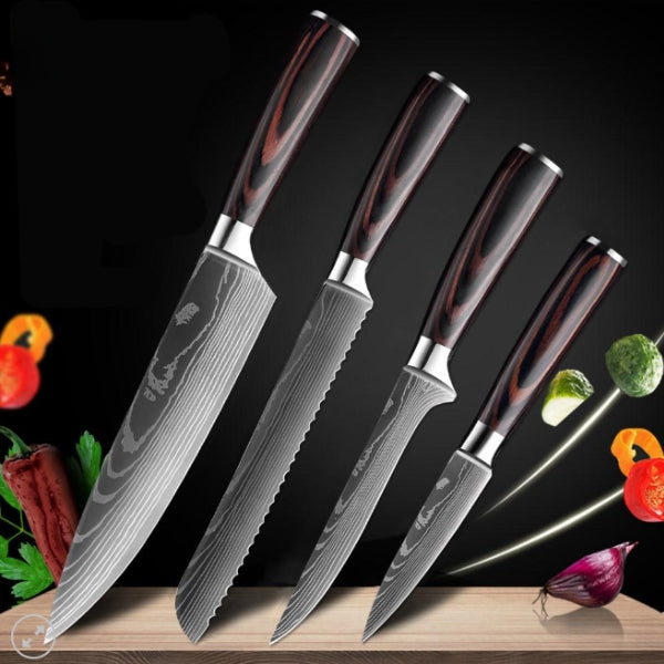 Premium Damascus Steel Kitchen Knives Set