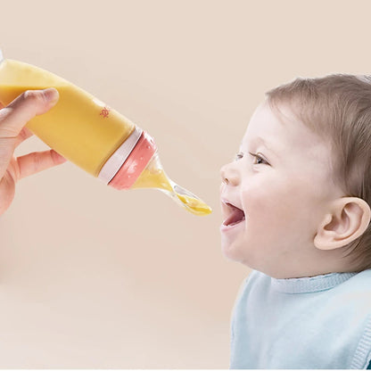 Baby Food Bottle with Soft Spoon - Halri