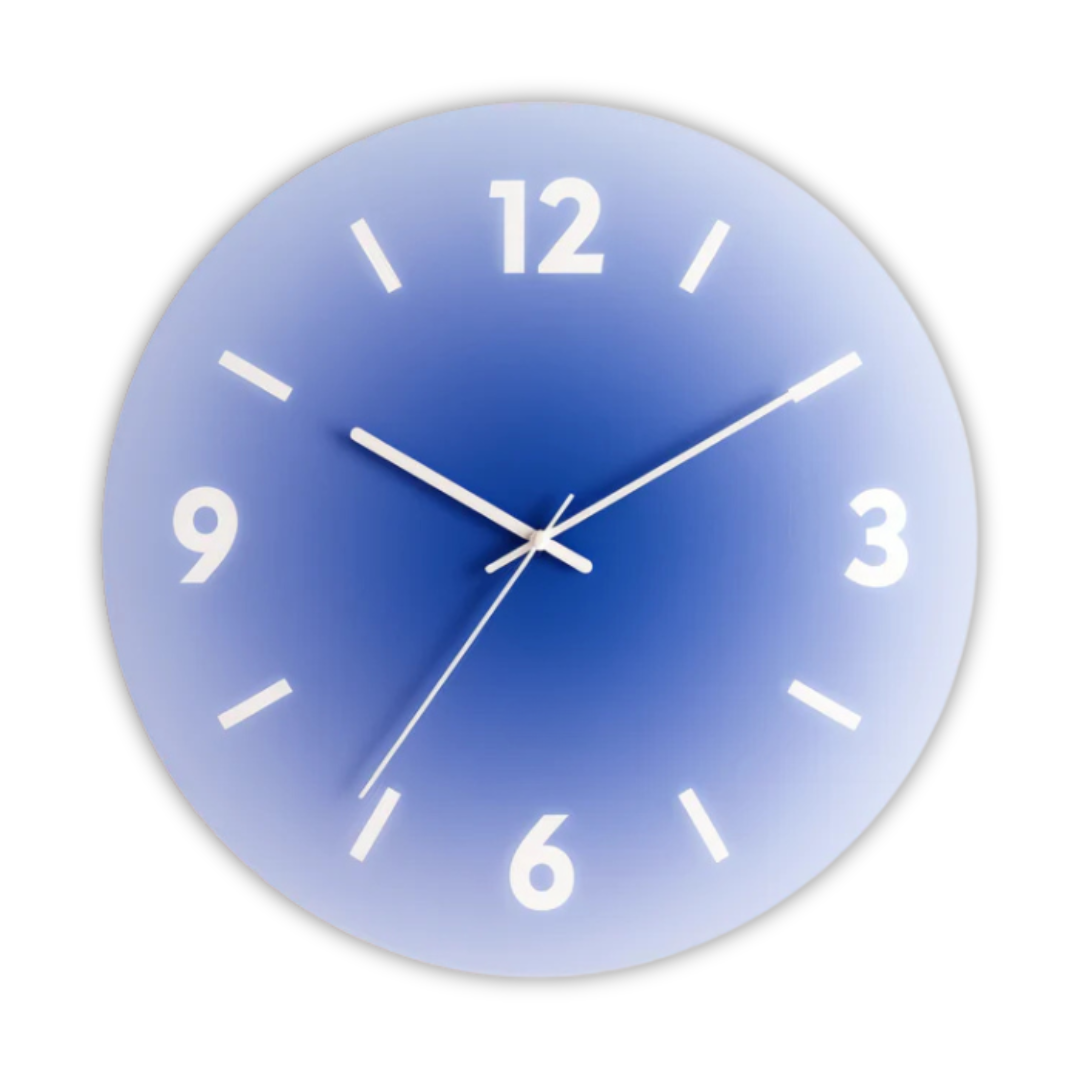 Stylish Round Glass Wall Clock