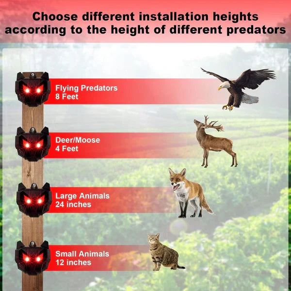 Motion Activated Outdoor Pest Repellent Lights 2 Pack