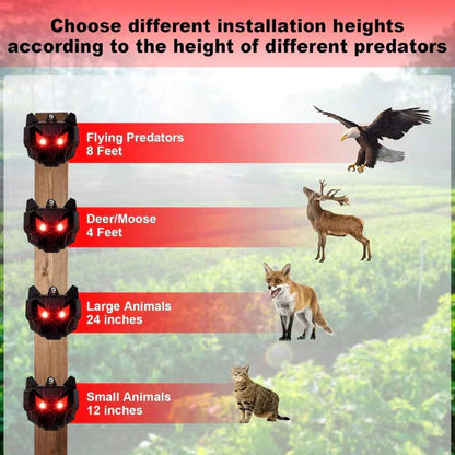 Motion Activated Outdoor Pest Repellent Lights 2 Pack