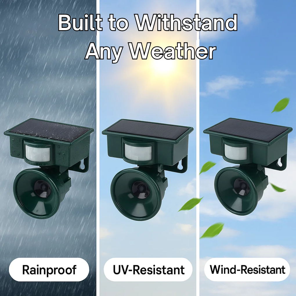 Automatic Bird Repellent Ultrasonic Scarer for Garden
