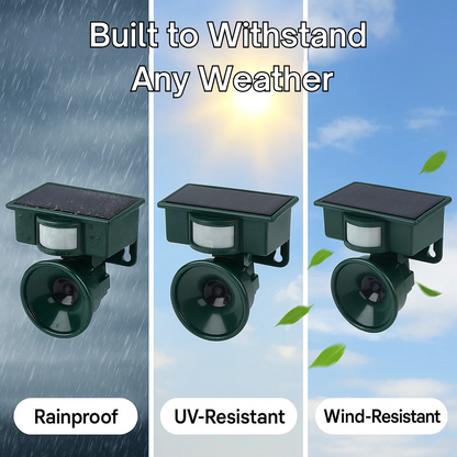 Automatic Bird Repellent Ultrasonic Scarer for Garden