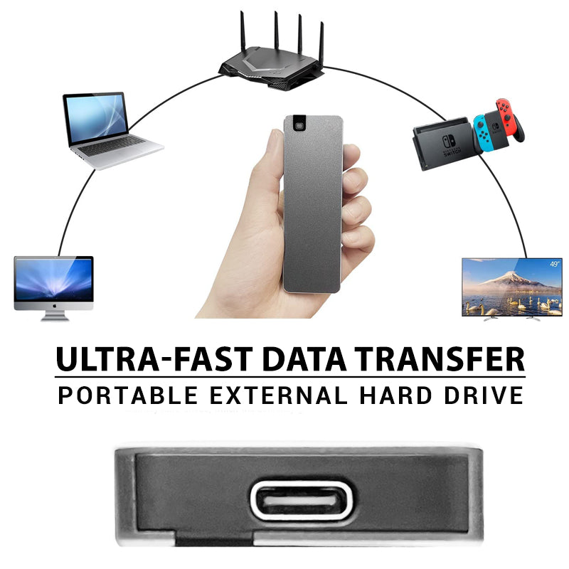 Compact Fast USB 3.2 External Hard Drive