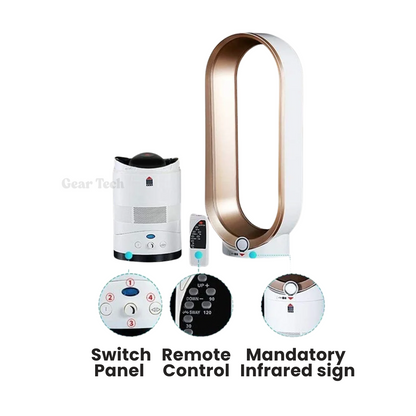 Quiet Compact Desk Fan for Home Office