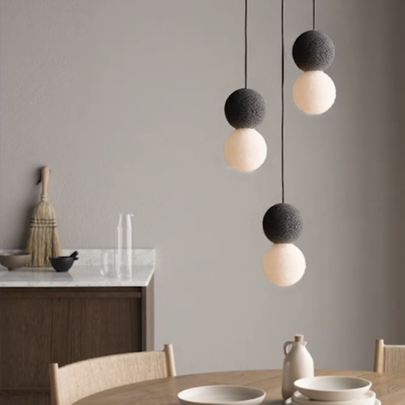 Glarefusion Nordic Modern Simple Terrazzo Chandelier