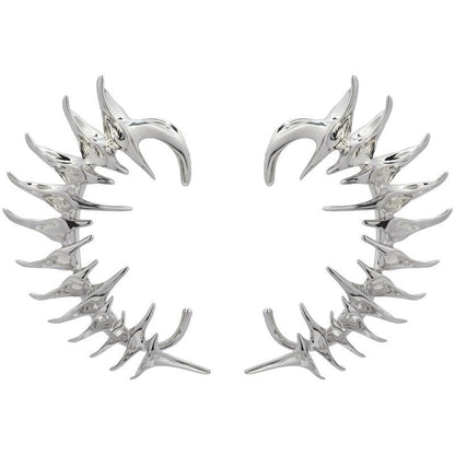 Edgy Punk Spike Earring Clip