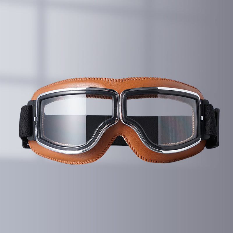 Classic Biker Goggles – Vintage Aviator Sunglasses