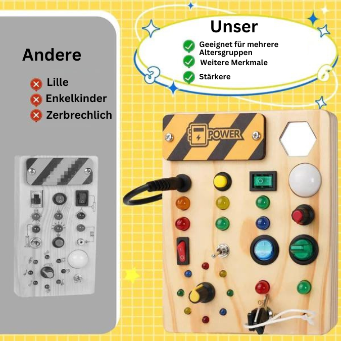 Interactive LED Learning Activity Board Toy