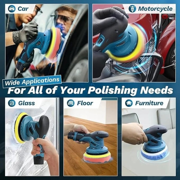Portable Auto Buffer Polisher | 6-Speed Adjustable, Compact & Long Lasting