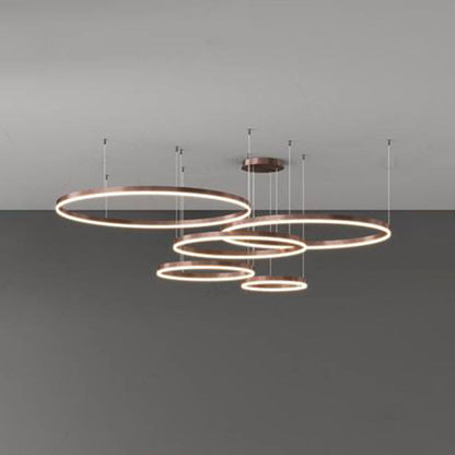 Stylish Metal Pendant Light Circle Design