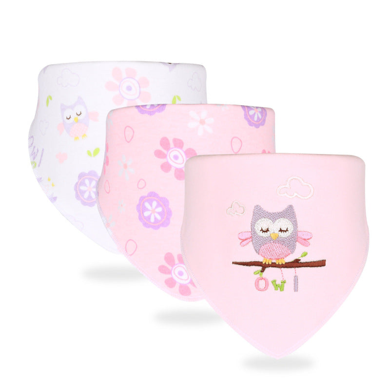 Adorable Baby Bib Scarf Set - Gentle Bibs with Fun Prints