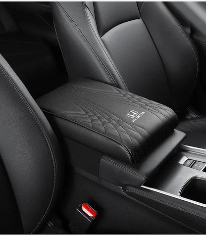 Luxury Auto Armrest Seat Pad - Leather Console Protector