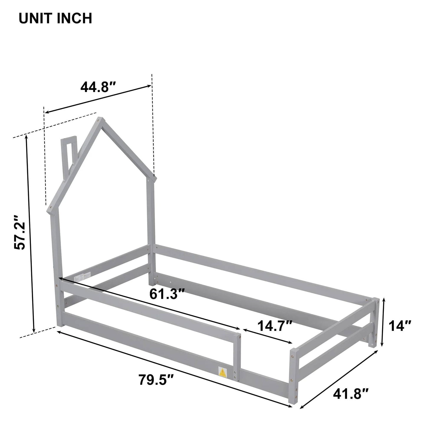 Low Profile Twin Size Mattress Bed