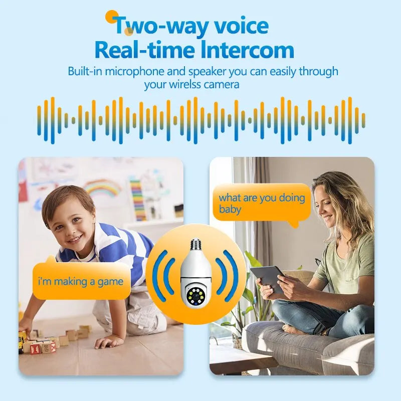 Smart Home Security Camera | HD Night Vision & Voice Control