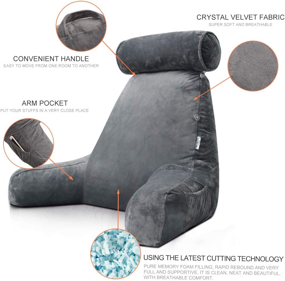 Comfortable Bed Rest Pillow with Back Support