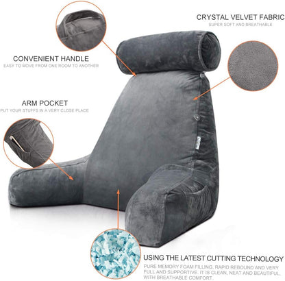 Comfortable Bed Rest Pillow with Back Support