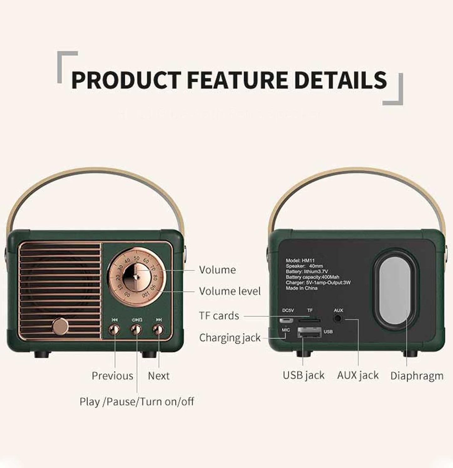 Compact Wireless Bluetooth Speaker with Great Sound