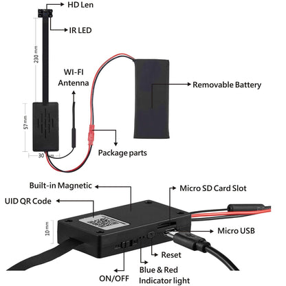 HD Wireless Hidden Camera | Motion Alert, Night View & Live Streaming