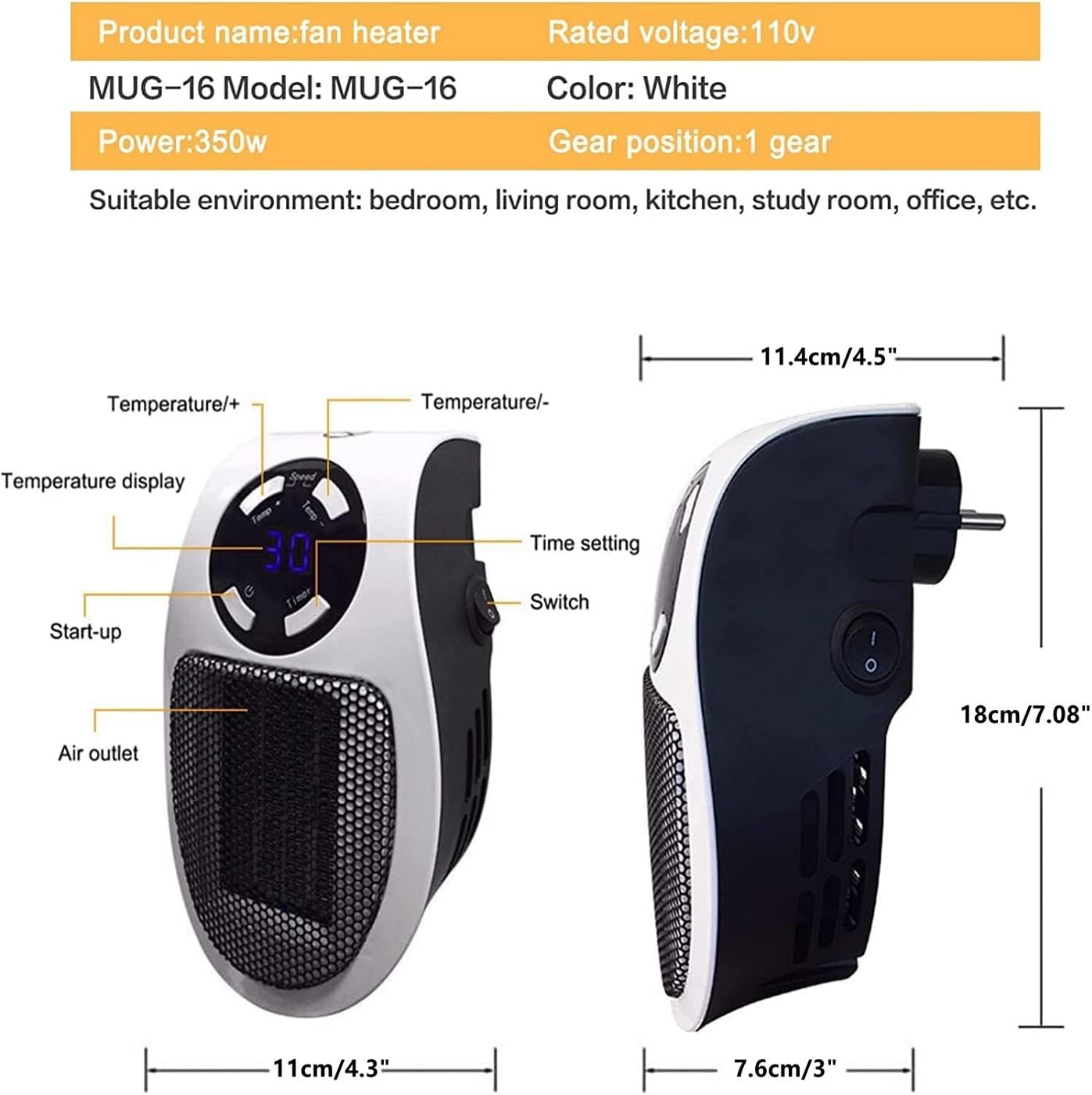 Compact Personal Warm Heater