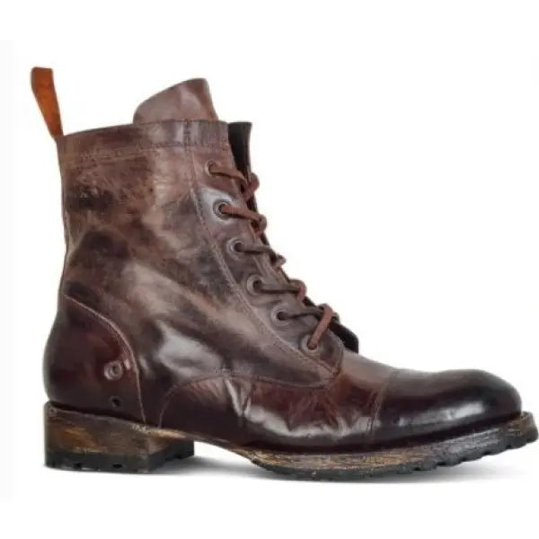 Classic Mens Boots with Grip Sole Retro Design