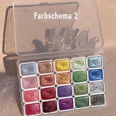 Vibrant 20 Color Shimmering Watercolor Paint Set